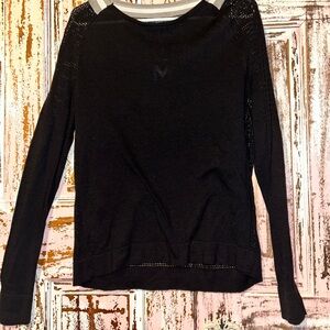 Black Long Sleeve Women's Top